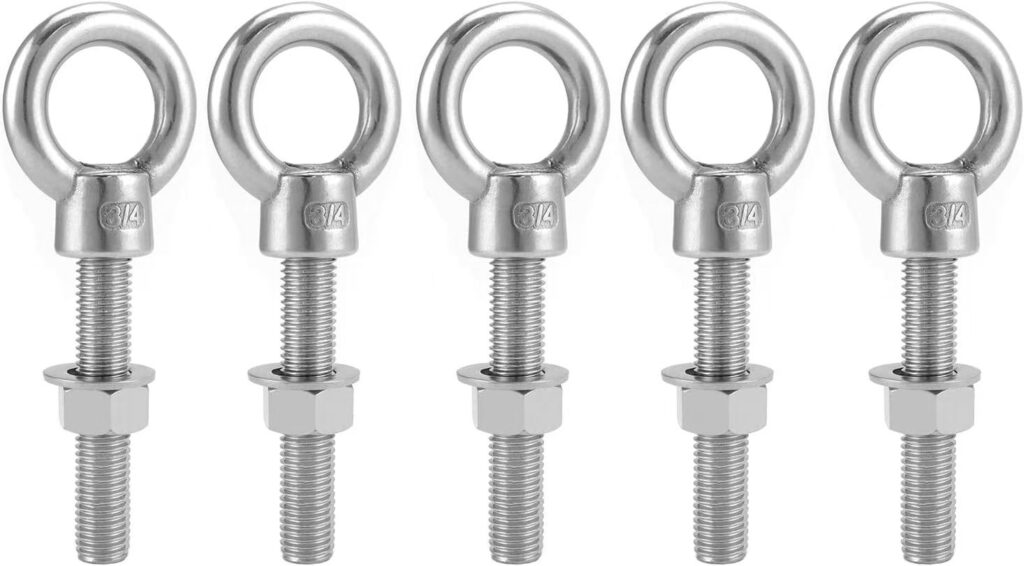 304 Stainless Steel Eye Bolts for Marine & Cable Railing
